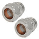 ABB-22-ADP-X2-C - 22mm Compression Adapters - Chrome (Pair) ABB-22-ADP-X2-C - 22mm Compression Adapters - Chrome (Pair)